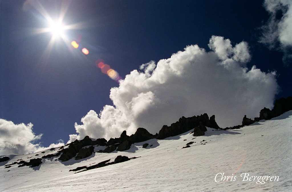 Sunburst on Mt Shasta CA