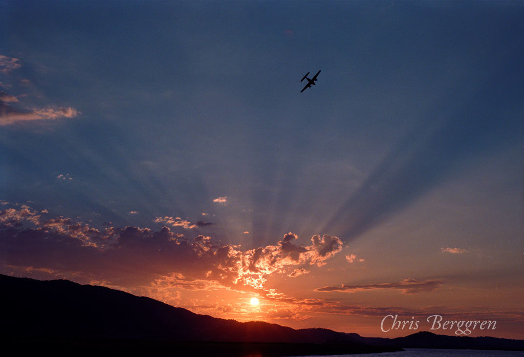 Sunset over Petaluma River CA